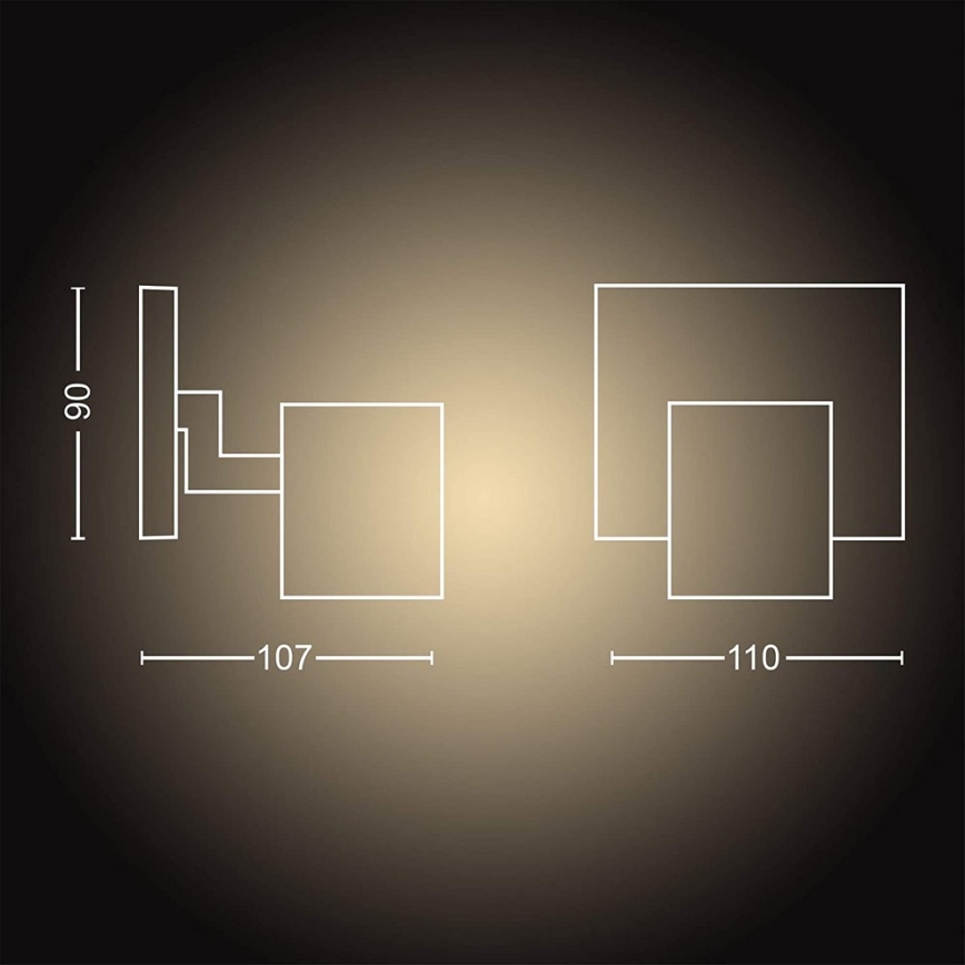 Philips - LED Dimmable light Hue RUNNER 1xGU10/5W/230V + remote control