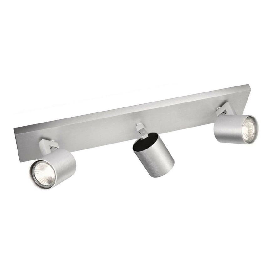Philips - LED spotlight matte chrome 3xGU10/20W/230V