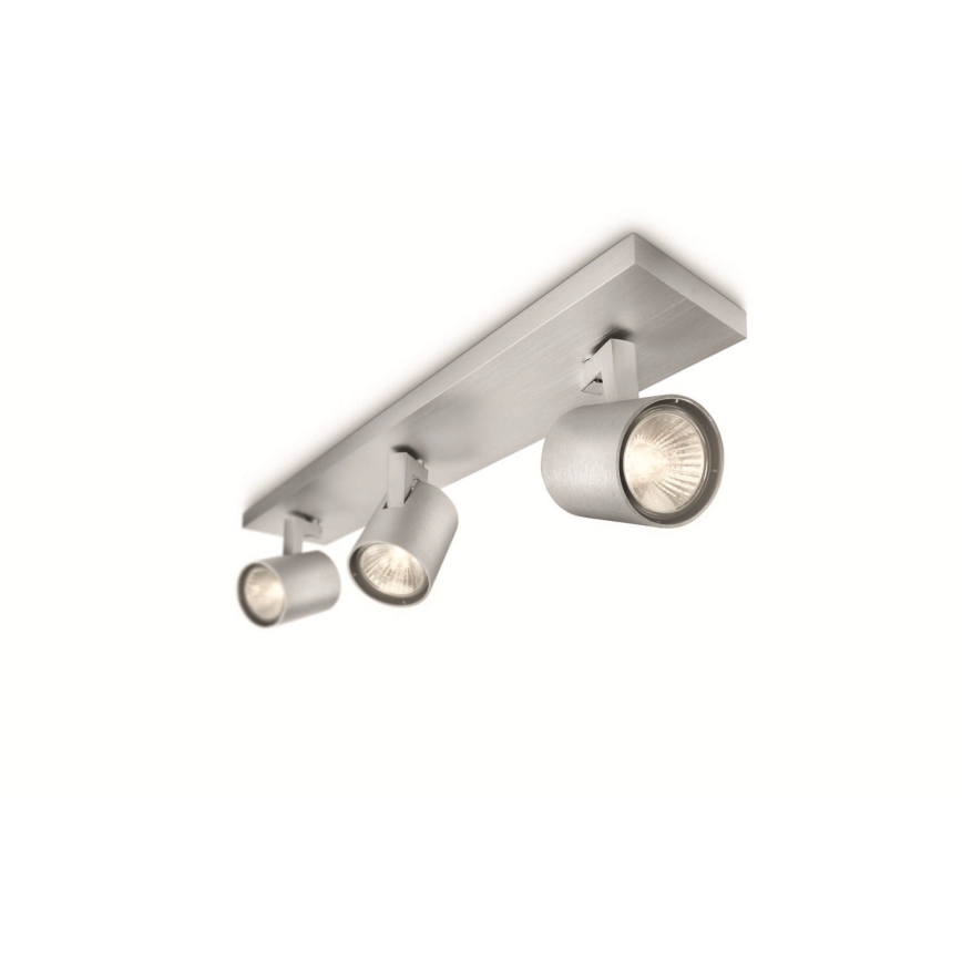 Philips - LED RGBW Dimmable spotlight 3xGU10/4,8W/230V matte chrome + remote control