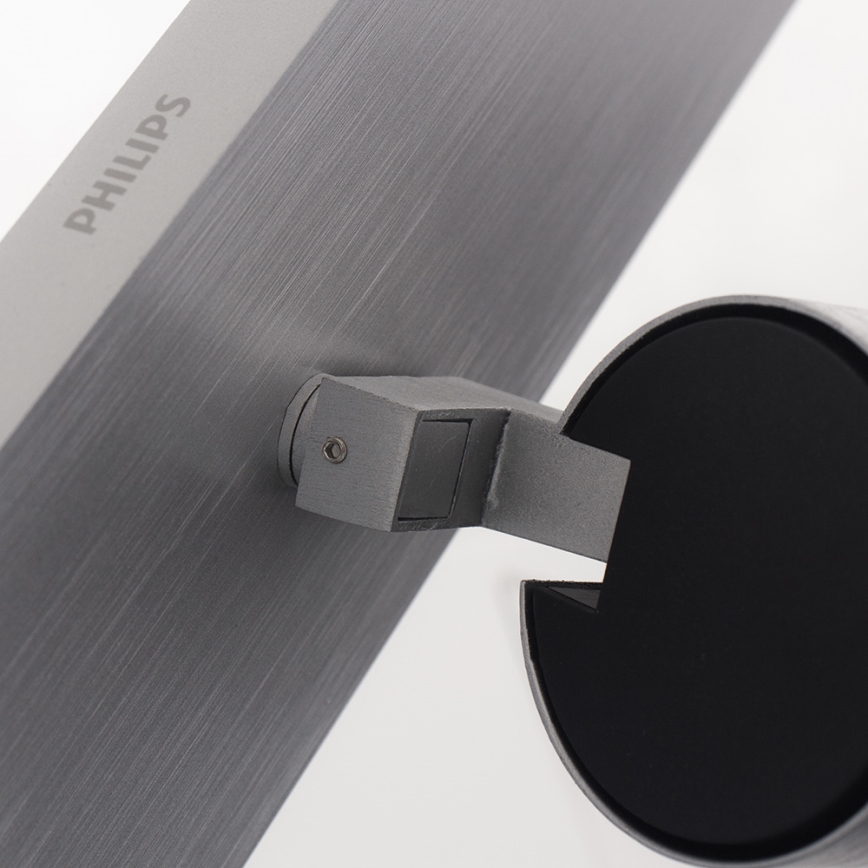 Philips - Matte Chrome 3-Light Spotlight, GU10, 20W, 230V