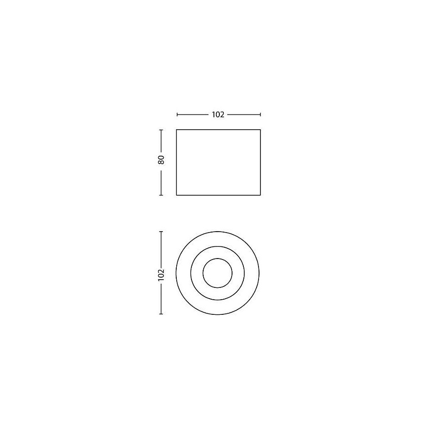 Philips - LED Dimmable spotlight 1xLED/4,5W/230V