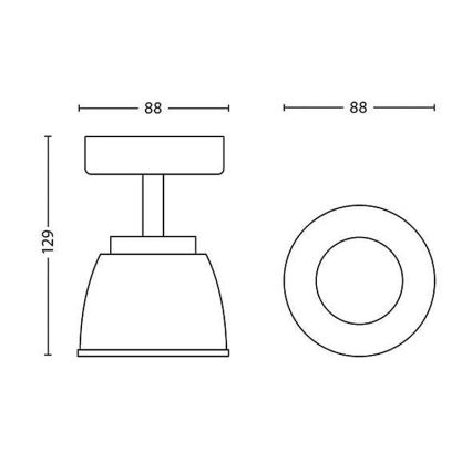 Philips - LED spotlight 1xLED/4W/230V