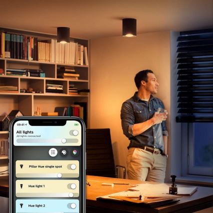 Philips - LED Dimmable spotlight Hue PILLAR 1xGU10/5W/230V + remote control