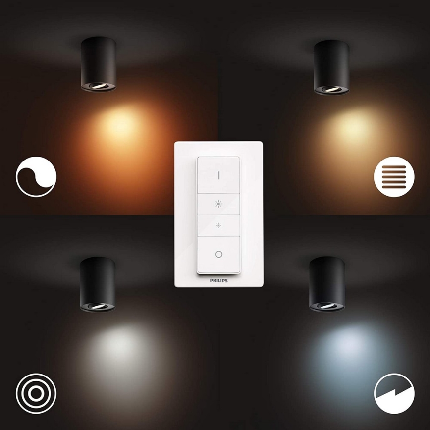 Philips - LED Dimmable spotlight Hue PILLAR 1xGU10/5W/230V + remote control