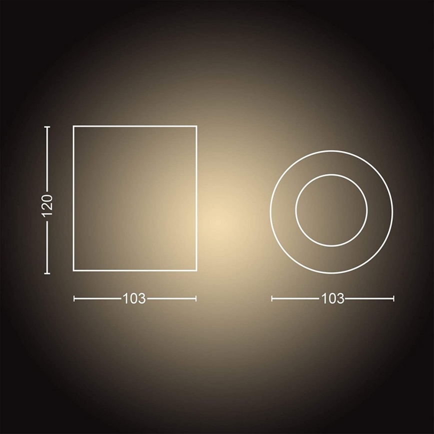 Philips - LED Dimmable spotlight Hue PILLAR 1xGU10/5W/230V + remote control