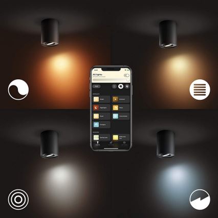 Philips - LED Dimming ceiling light Hue PILLAR 1xGU10/5W/230V