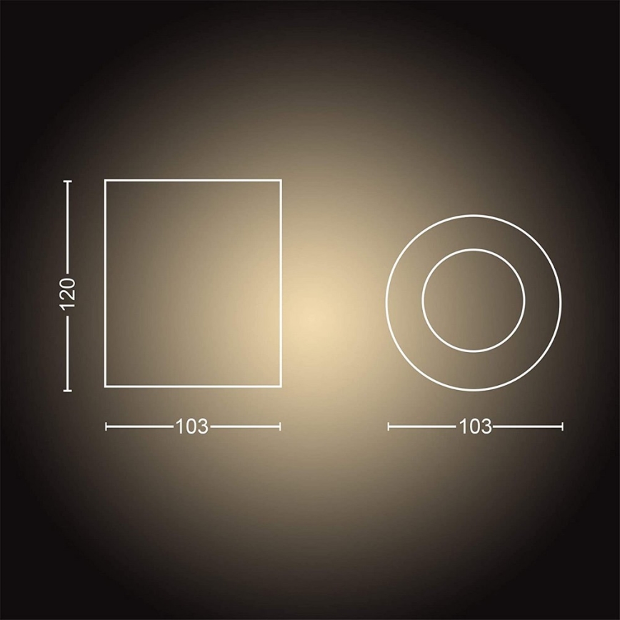 Philips - LED Dimming ceiling light Hue PILLAR 1xGU10/5W/230V