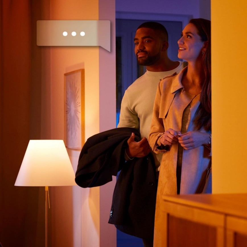 Philips - LED Dimmable light Hue PILLAR 2xGU10/5W/230V + remote control