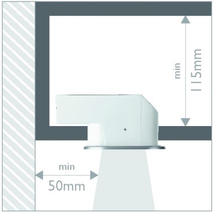 Philips 57955/48/16 - Bathroom recessed light MYLIVING HUDDLE 1xE27/12W
