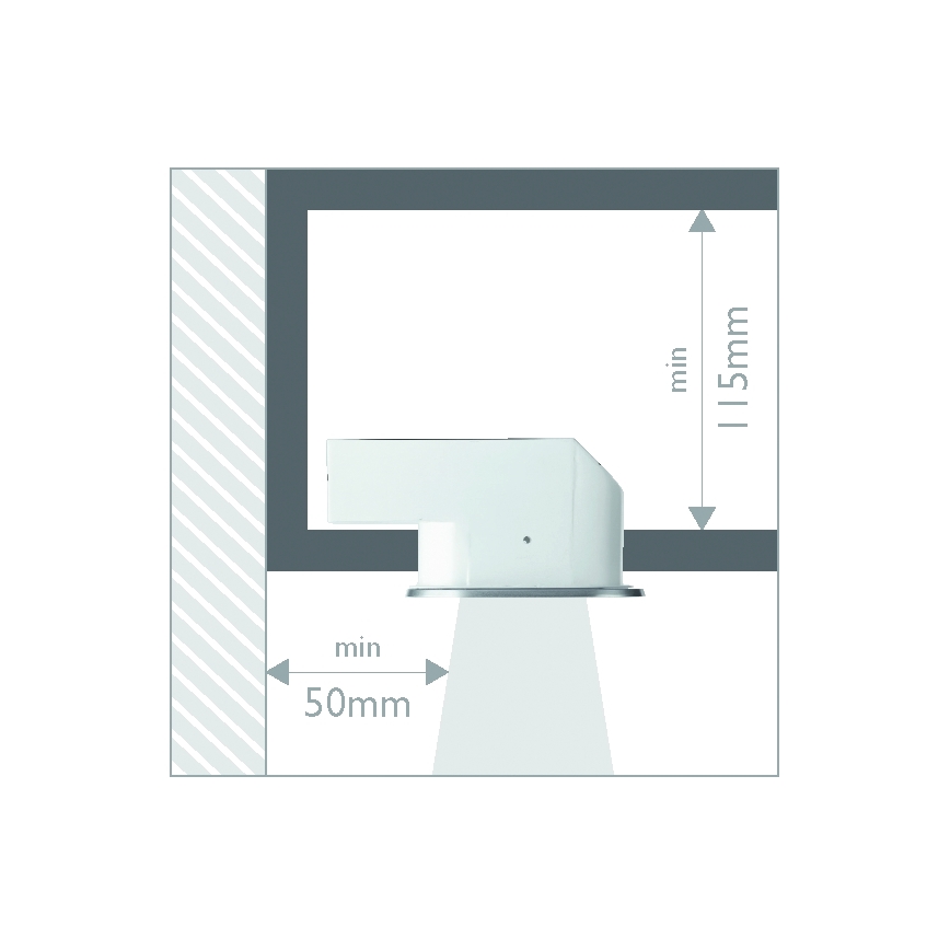 Philips 57955/48/16 - Bathroom recessed light MYLIVING HUDDLE 1xE27/12W
