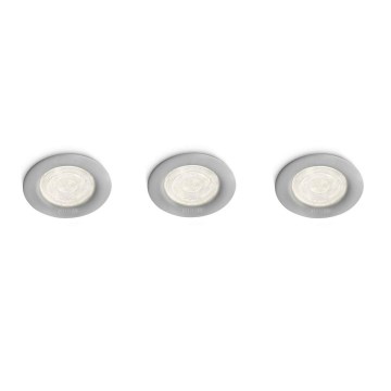 Philips 59100/87/16 - SET 3x LED recessed spotlight MYLIVING SCEPTRUM LED/3W/230V