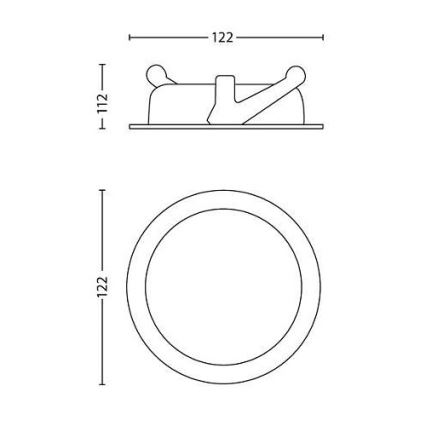 Philips - LED Dimmable recessed light LED/4,5W/230V