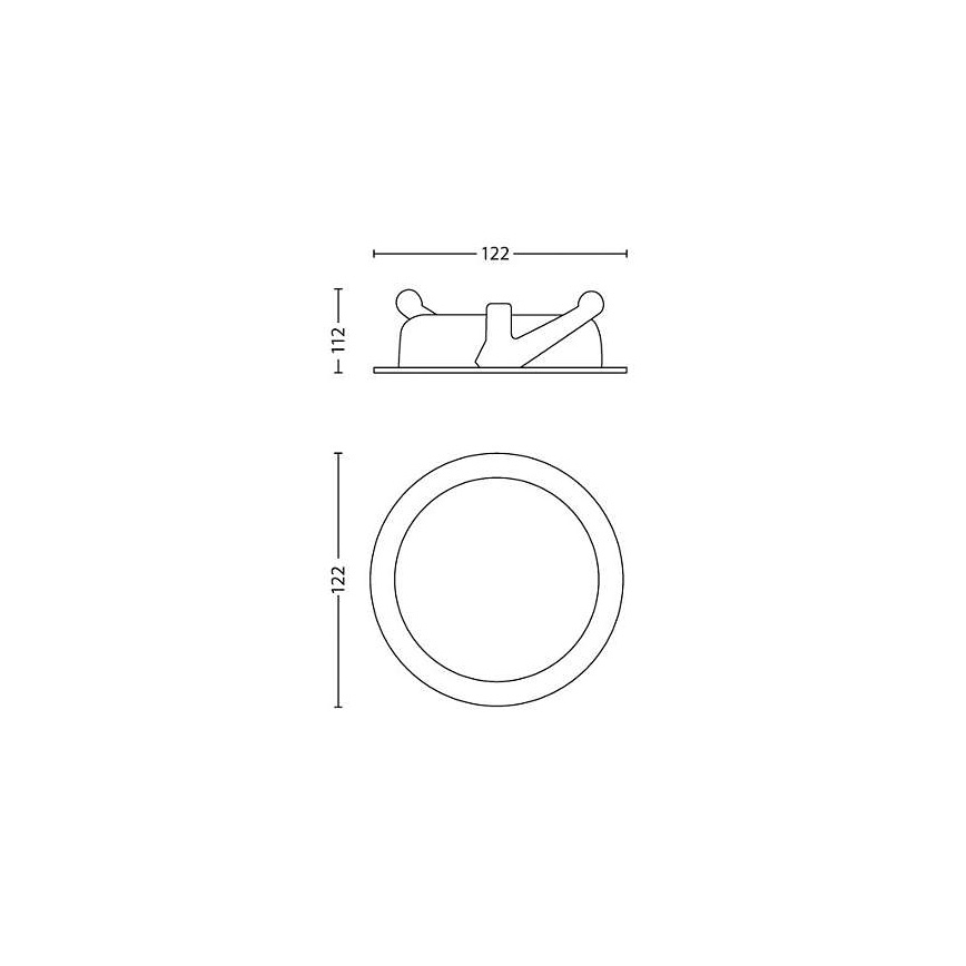 Philips - LED Dimmable recessed light LED/4,5W/230V