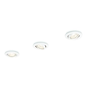 Philips 59243/31/E7 - SET 3x Recessed light ENIF 1xGU10/50W/230V