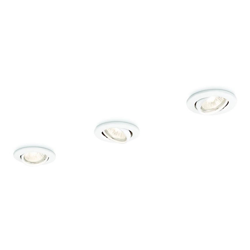 Philips 59243/31/E7 - SET 3x Recessed light ENIF 1xGU10/50W/230V