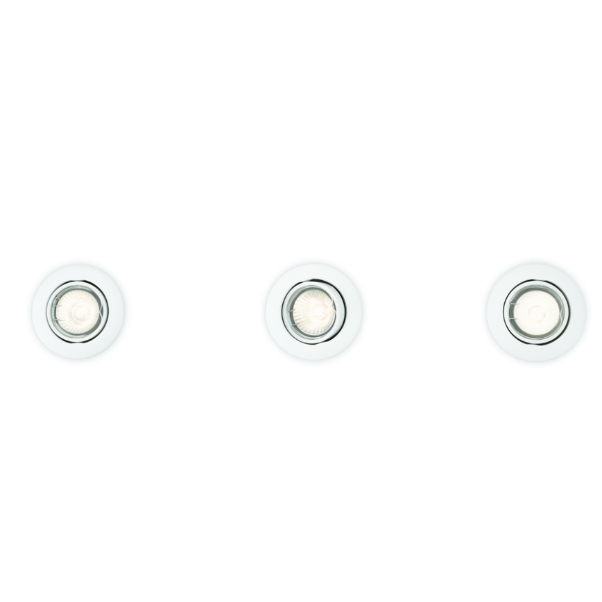 Philips 59243/31/E7 - SET 3x Recessed light ENIF 1xGU10/50W/230V