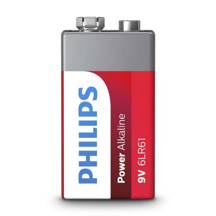 Philips 6LR61P1B/10 - Alkaline battery 6LR61 POWER ALKALINE 9V 600mAh