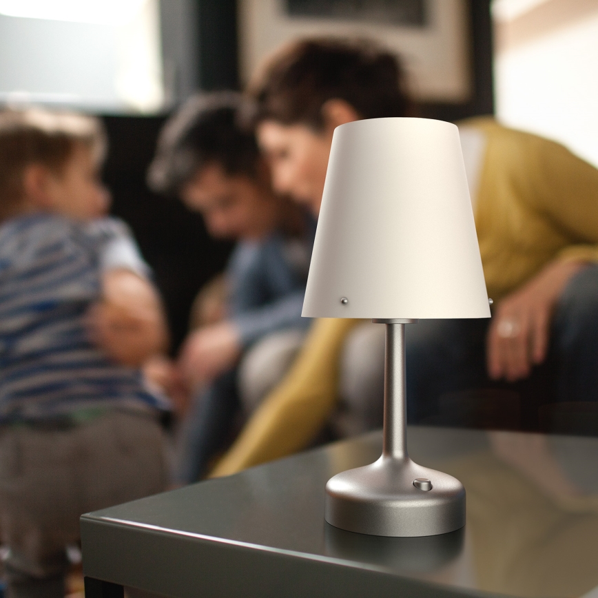 Philips 71796/48/P0 - Portable Table lamp MYLIVING LED/0,6W/3xAA