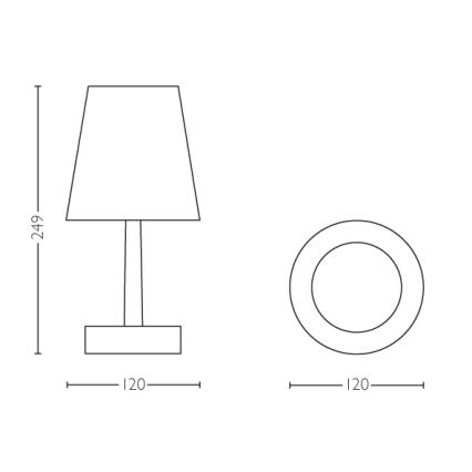 Philips 71796/48/P0 - Portable Table lamp MYLIVING LED/0,6W/3xAA