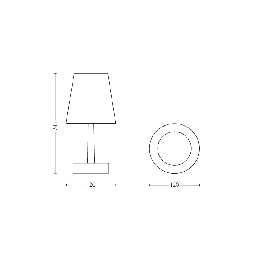 Philips 71796/48/P0 - Portable Table lamp MYLIVING LED/0,6W/3xAA