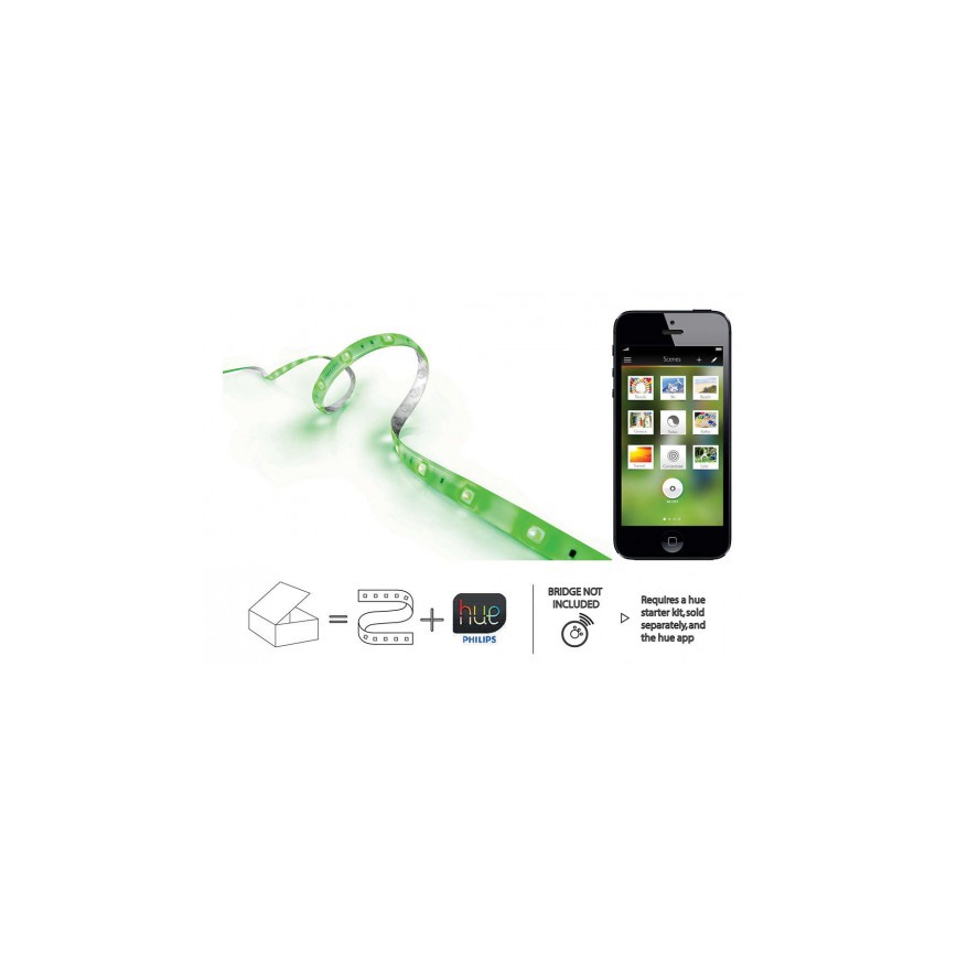 Philips - RGB LED Dimmable strip Hue LIGHTSTRIP 2m