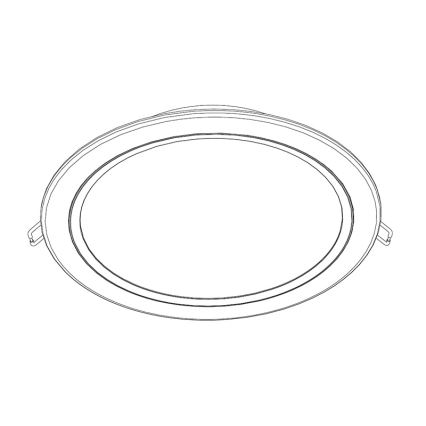 Philips - LED recessed light 1xLED/20W/230V