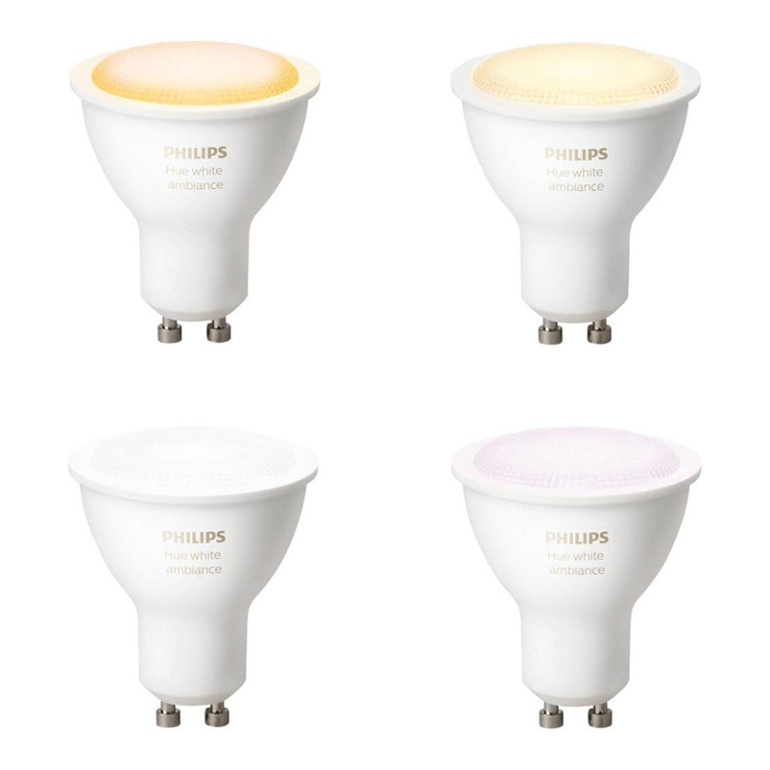LED dimming bulb RGB Philips Hue WHITE AMBIANCE 1xGU10/5,5W/230V