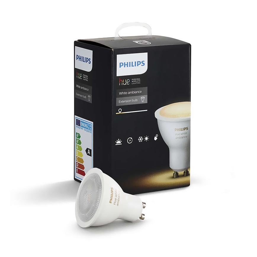 LED dimming bulb RGB Philips Hue WHITE AMBIANCE 1xGU10/5,5W/230V