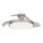 Philips - ATLAS LED/35W/230V Dimmable Ceiling Light with Fan, Matte Chrome + Remote Control