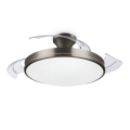 Philips - BLISS LED Ceiling Light with Fan LED/35W/230V 5500/4000/2700K Nickel + Remote Control