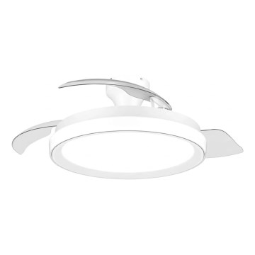 Philips - BLISS LED Dimmable Ceiling Light with Fan, 35W/230V, White + Remote Control