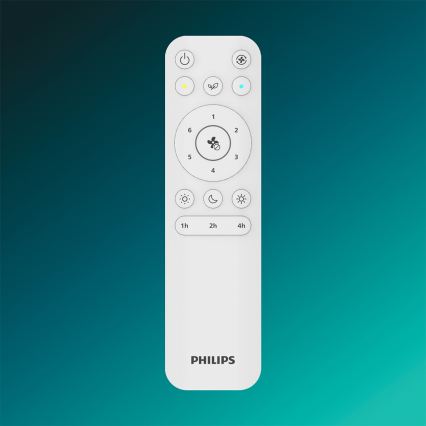Philips - BLISS Dimmable LED Ceiling Light with Fan LED/35W/230V White + Remote Control