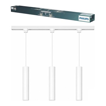 Philips - Cable-suspended pendant light for the EASYLINK track system 3x GU10/7W/230V 1 m white