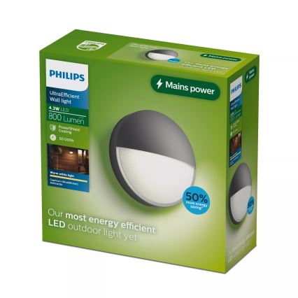 Philips - CAPRICORN LED Outdoor Wall Light LED/4,3W/230V IP44