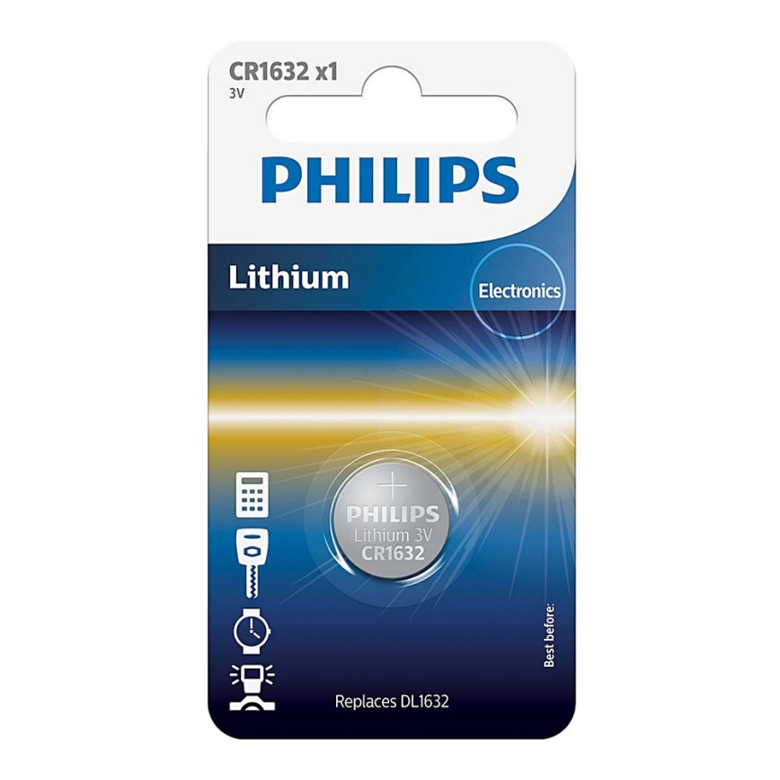Philips CR1632/00B - Lithium button battery CR1632 MINICELLS 3V 142mAh
