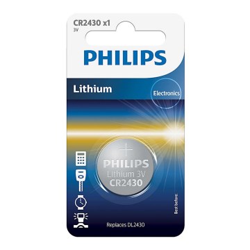 Philips CR2430/00B - Lithium button battery CR2430 MINICELLS 3V 300mAh