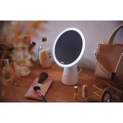 Philips - Dimmable cosmetic mirror with LED backlit MIRROR LED/4,5W/5V