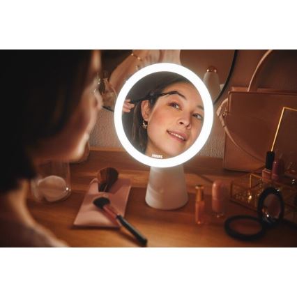 Philips - Dimmable cosmetic mirror with LED backlit MIRROR LED/4,5W/5V