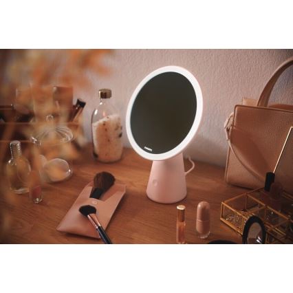 Philips - Dimmable cosmetic mirror with LED backlit MIRROR LED/4,5W/5V