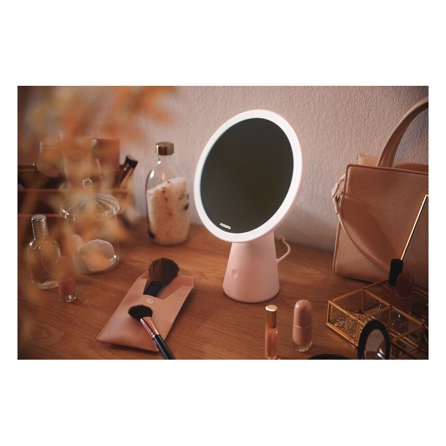 Philips - Dimmable cosmetic mirror with LED backlit MIRROR LED/4,5W/5V