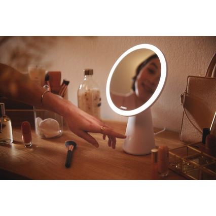Philips - Dimmable cosmetic mirror with LED backlit MIRROR LED/4,5W/5V
