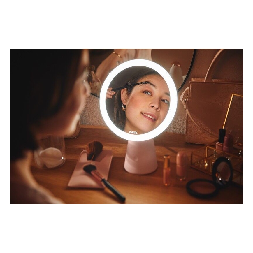 Philips - Dimmable cosmetic mirror with LED backlit MIRROR LED/4,5W/5V