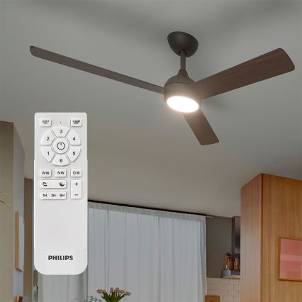Philips - CIVX Dimmable LED Ceiling Fan LED/24W/230V + Remote Control