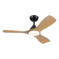 Philips - Dimmable LED Ceiling Fan OLAS LED/24W/230V Ø 106 cm Black/Brown + Remote Control