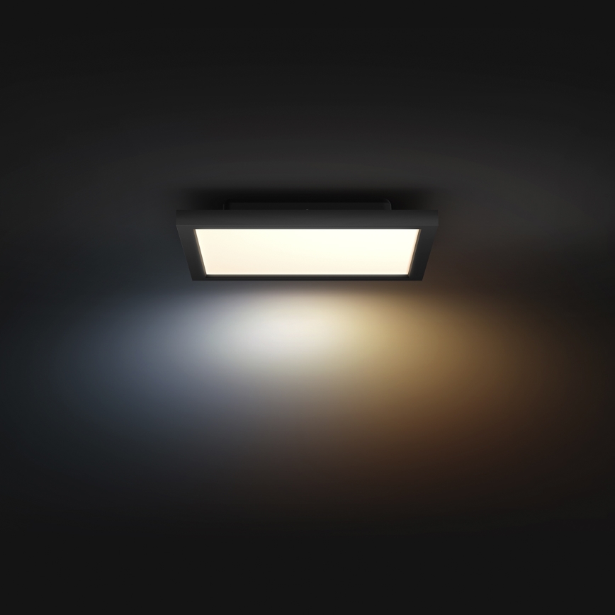 Philips - Hue AURELLE LED Dimmable Ceiling Light, 19W/230V, 2200-6500K, 30x30 cm, Black
