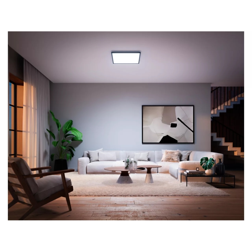 Philips - Hue AURELLE LED Dimmable Ceiling Light LED/39W/230V 2200-6500K 60x60 cm Black