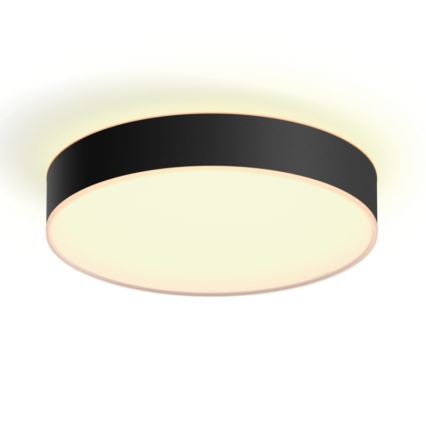 Philips - Hue LED Dimmable Ceiling Light LED/19.2W/230V 2200–6500K Ø 381 mm Black + Remote Control