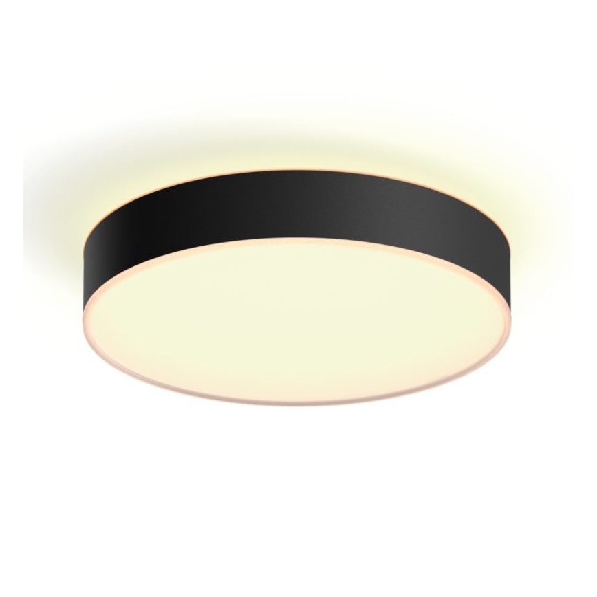 Philips - Hue LED Dimmable Ceiling Light LED/19.2W/230V 2200–6500K Ø 381 mm Black + Remote Control