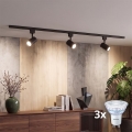Philips - Dimmable LED spotlight for the EASYLINK track system, 3x GU10 / 7 W / 230 V, 1 m, black
