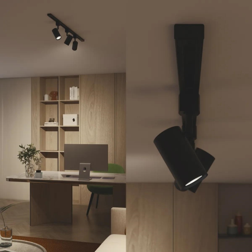Philips - LED RGBW Dimmable Spotlight for EASYLINK HUE Track System 3xGU10/4.7W/230V 2200–6500K 1m Black